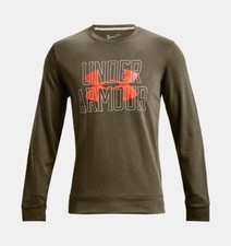 Sweat Homme UNDER ARMOUR UA Rival Terry Logo Sport Col Rond 1370391 361 Vert