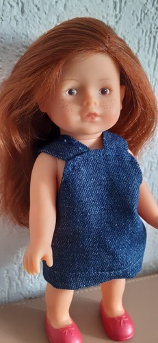 Poupée mini corolline rousse - poupée,