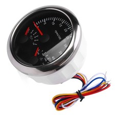 3 In 1 Electrical Tachometer Oil Pressure Gauge Water Temp Gauge 3 3/8in 4000rpm