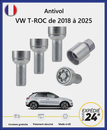 Ecrous antivol roues haute - ecrous, de