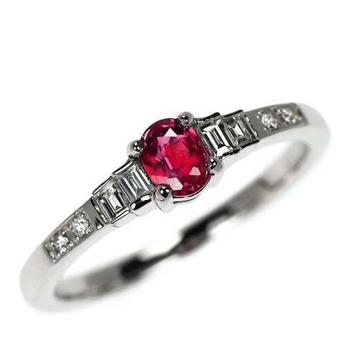 Bague diamant rubis sang - , de