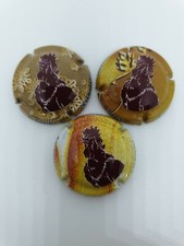 Série de 3 capsules de champagne Bouzy coq 2021 Janvier 2021...TE