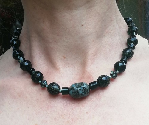 Collier ancien perles - collier, en