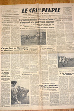 Journal "le cri du peuple", 15 Août 1944, EC