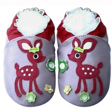 Chaussons en cuir souple