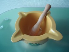 MORTIER CERAMIQUE PILON BOIS