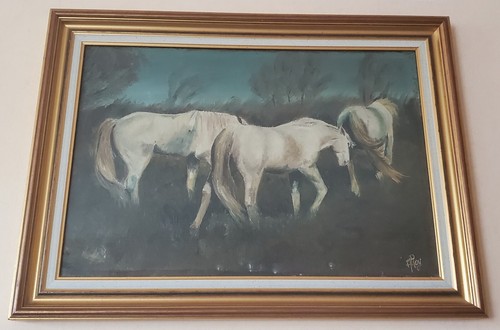 Tableau peinture ancien signe - peinture,