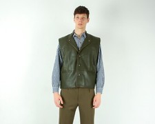 Genius Hommes L Gilet En Cuir