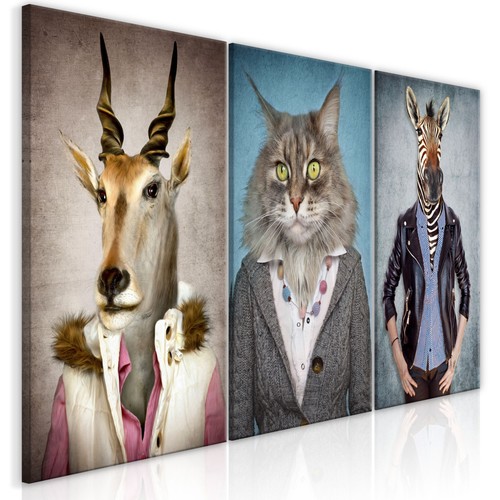 Tableau imprimé menagerie 3 - tableau,