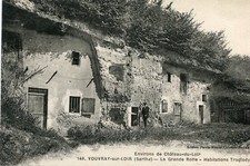 MONTVAL SUR LOIR Vouvray sur Loir Grande Rotte Habitations Troglodytes 