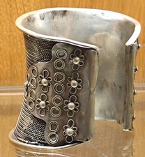 Ancien Bracelet Bijoux Berbère Métal Argenté ?/Objet Ethnique/Afrique