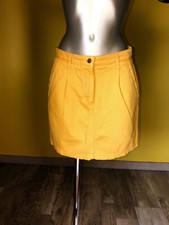 jolie jupe en jeans jaune