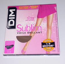 DIM SUBLIM COLLANT VOILE BRILLANT TRANSPARENT 15 DENIERS COLORIS GAZELLE