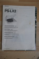 SONY - DOCUMENT TECHNIQUE PLATINE PS-LX2