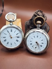 SUPERBE DUO DEMONTRE GOUSSET ARGENT MASSIF  A CLEF XIX EME ET UNE REMONTAGE