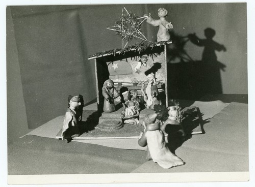 Photo une crèche santons - crèche, les
