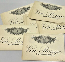 LOT  100 ÉTIQUETTES VIN rouge