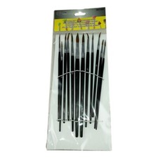 12 Pinceaux de Peinture Fins Aquarelle Acrylique Artiste Dessin Enfant