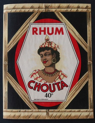 Ancienne étiquette rhum - étiquette,