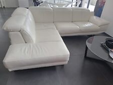 Canapé d'angle en cuir 