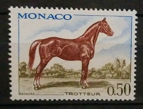 Monaco timbre 835 - monaco, cheval