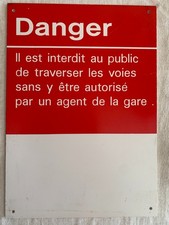 Plaque  SNCF