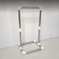 Portant vêtements inox à