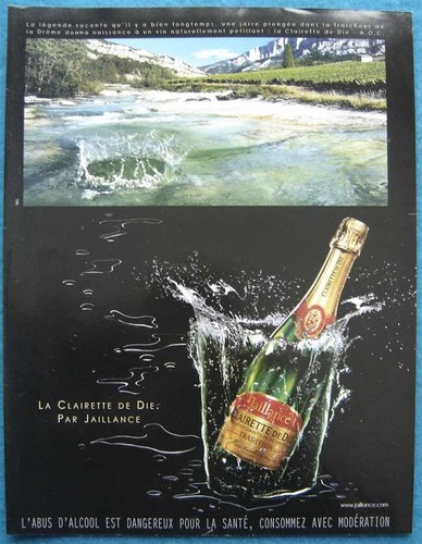 Publicité papier clairette - publicité,