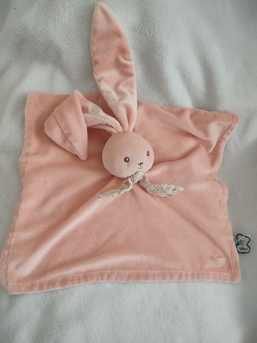 Doudou plat carré lapin - plat,