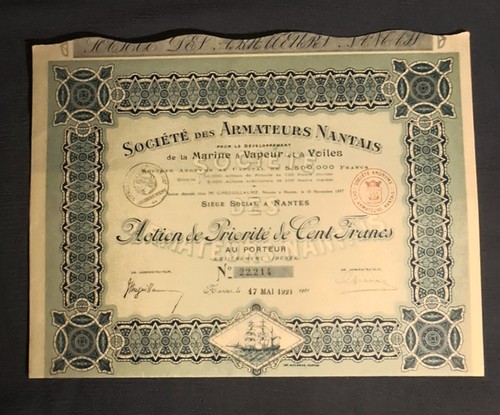 Sté des armateurs nantais - des,