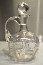 ancien carafon en verre emaillè Goupy ??