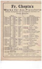 PARTITION ANCIENNE CHOPIN