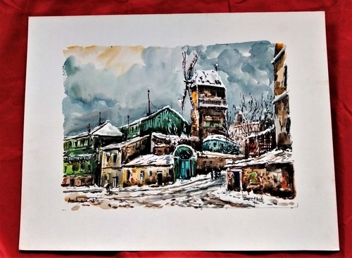 Superbe aquarelle par - aquarelle, xx