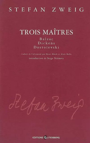 Trois maîtres balzac - maîtres,