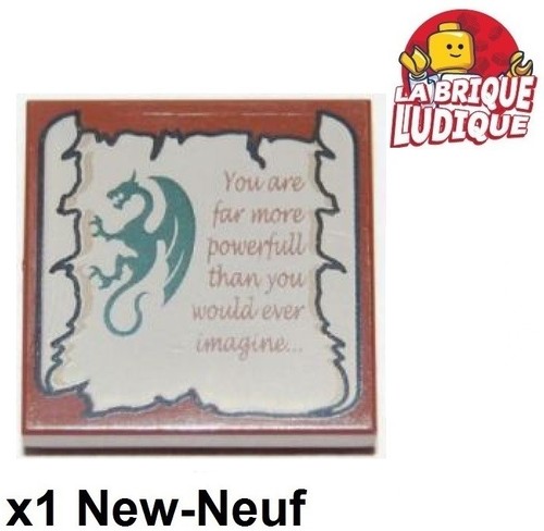 Lego tile decorated 2x2 - lego,