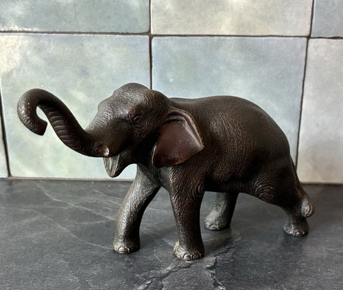 Okimono éléphant bronze