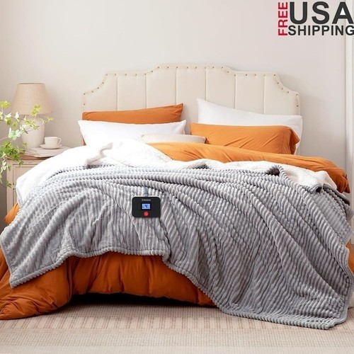 Soft warm heated blanket - soft,