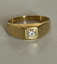 5515- Bague Jonc Or Jaune Diamant