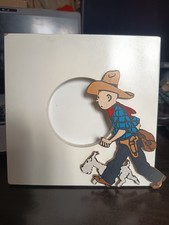 Cadre photo en bois Tintin en Amerique Trousselier