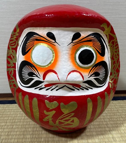 Japanese red lucky daruma doll - japanese,