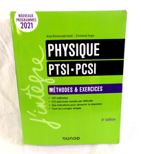 Dunod Physique PTSI-PCSI Méthodes et exercices 4ème édition 