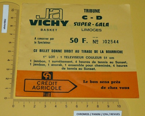 Basketball billet jav - billet, vichy