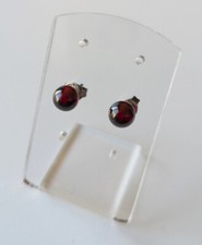 Boucle d'oreille en Grenat sur argent 925