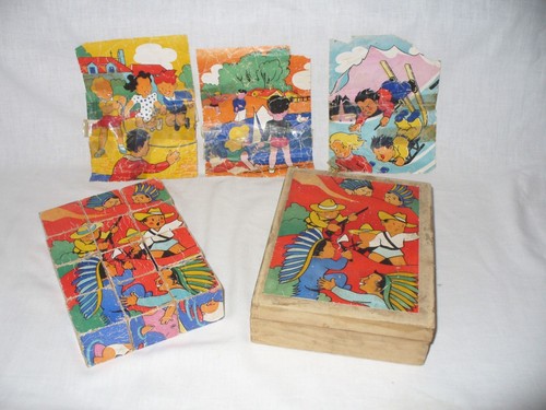 Jeu cubes ancien - jeu,