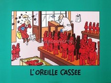 Affiche HERGE BD Tintin L