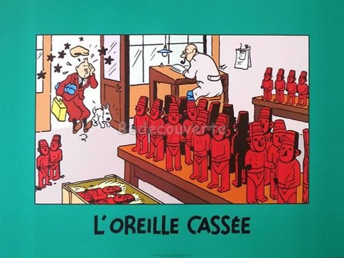 Affiche herge tintin - affiche,