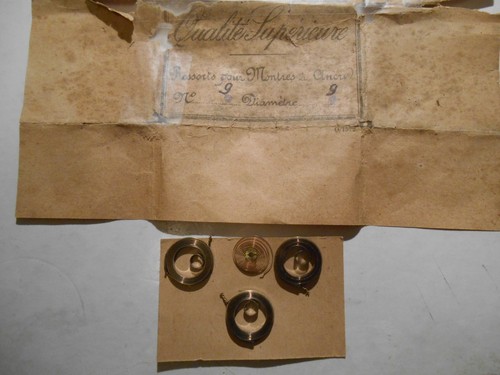 Lot ressorts echappement - de,