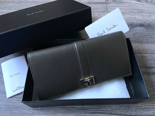 Porte monnaie trifold cuir - en,