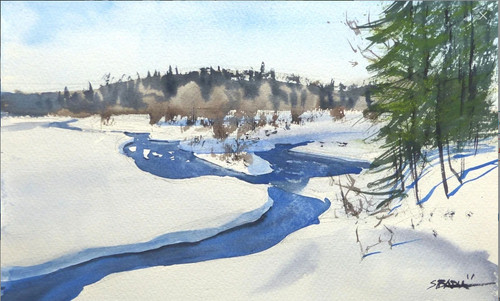 peinture aquarelle paysage