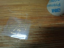 Ensemble d'autocollants en vinyle signature X1 signature or Kevin Schwantz au...